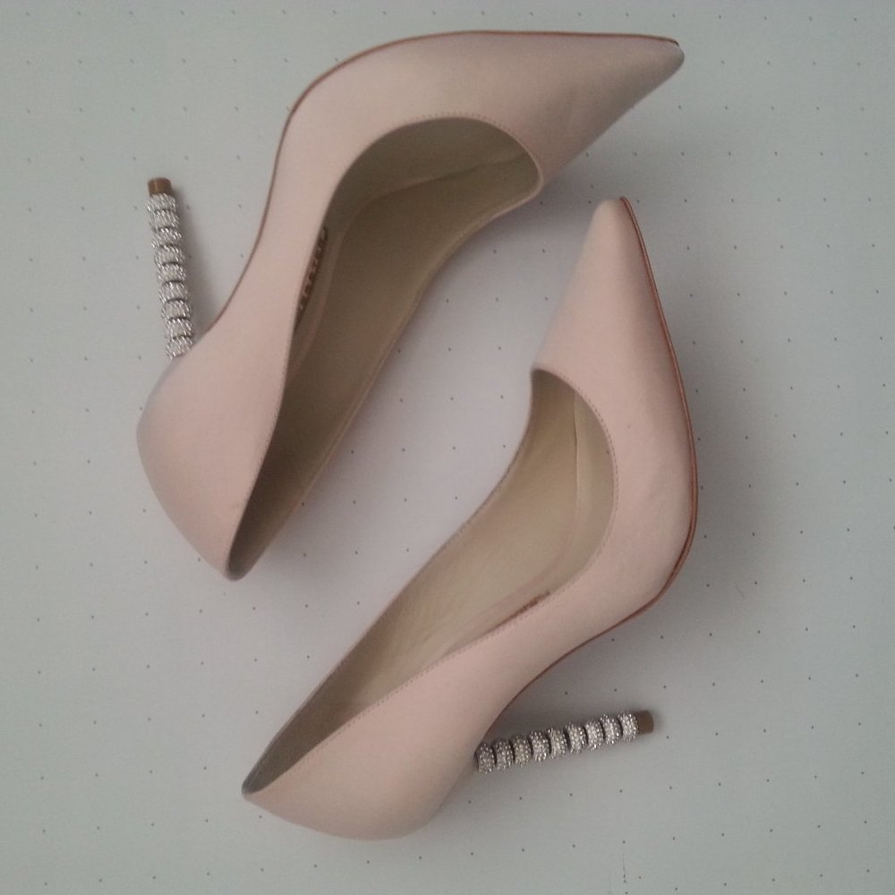 Sophia Webster Coco Crystal Embellished Satin Shoe